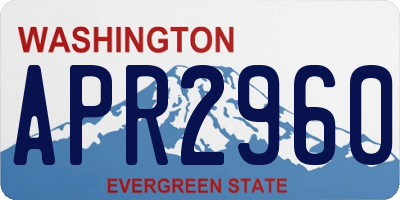 WA license plate APR2960