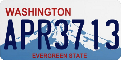 WA license plate APR3713