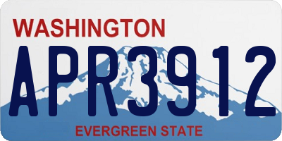 WA license plate APR3912