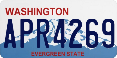 WA license plate APR4269