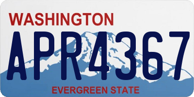 WA license plate APR4367