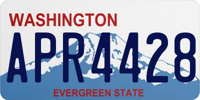 WA license plate APR4428