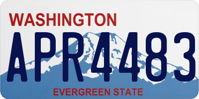 WA license plate APR4483