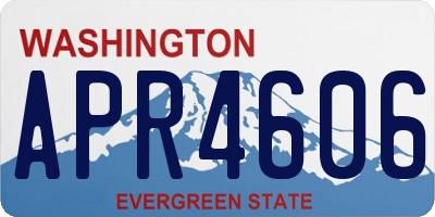 WA license plate APR4606