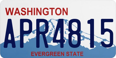 WA license plate APR4815