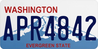 WA license plate APR4842