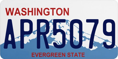 WA license plate APR5079