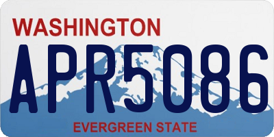 WA license plate APR5086