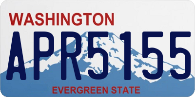 WA license plate APR5155
