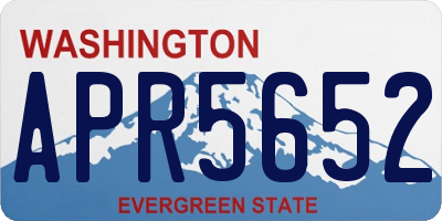 WA license plate APR5652