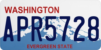 WA license plate APR5728