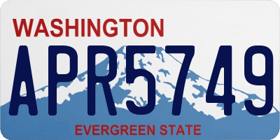WA license plate APR5749
