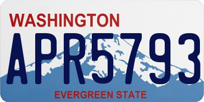 WA license plate APR5793