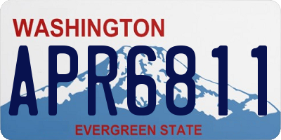 WA license plate APR6811