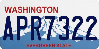 WA license plate APR7322