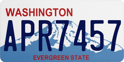 WA license plate APR7457