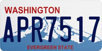WA license plate APR7517