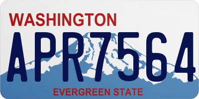 WA license plate APR7564