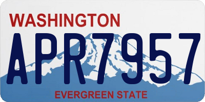 WA license plate APR7957