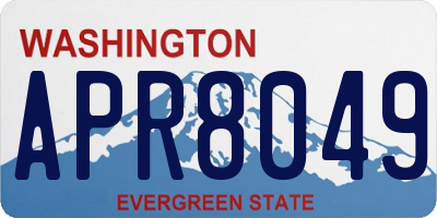 WA license plate APR8049