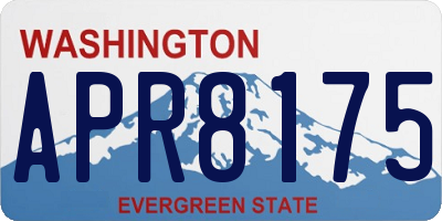 WA license plate APR8175