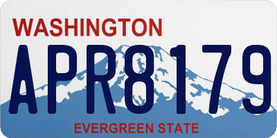 WA license plate APR8179