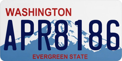 WA license plate APR8186