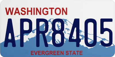 WA license plate APR8405