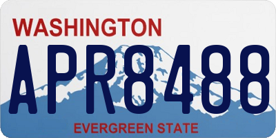 WA license plate APR8488