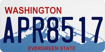 WA license plate APR8517