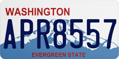 WA license plate APR8557