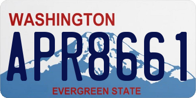 WA license plate APR8661