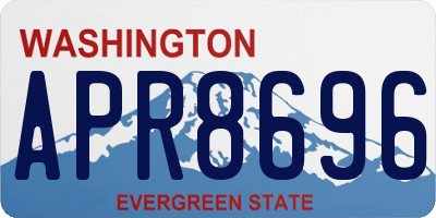 WA license plate APR8696
