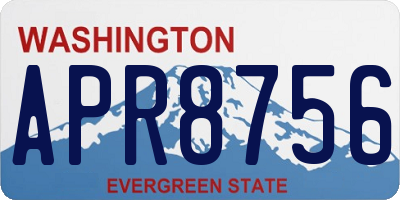 WA license plate APR8756