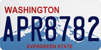 WA license plate APR8782