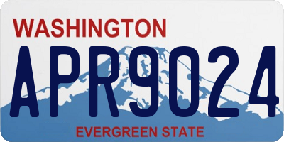 WA license plate APR9024