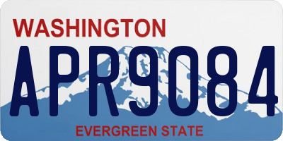 WA license plate APR9084