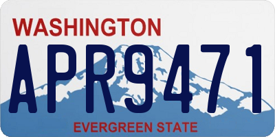 WA license plate APR9471