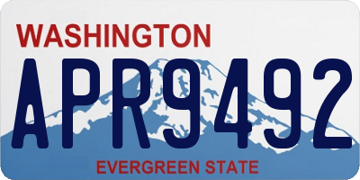 WA license plate APR9492