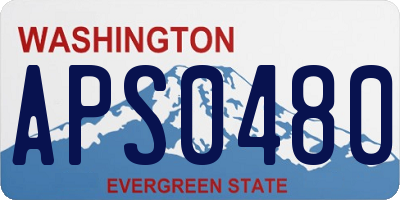 WA license plate APS0480