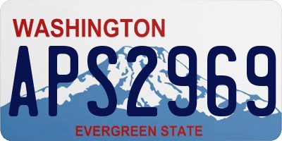 WA license plate APS2969