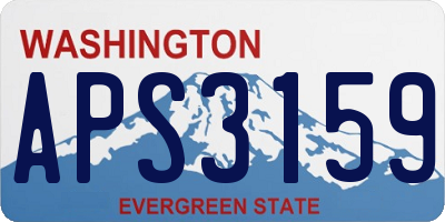 WA license plate APS3159