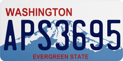 WA license plate APS3695