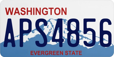 WA license plate APS4856