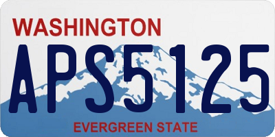 WA license plate APS5125