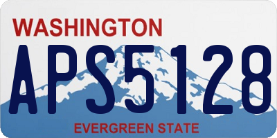 WA license plate APS5128