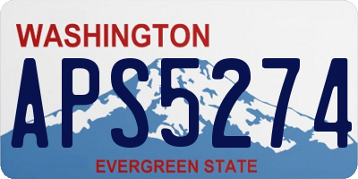 WA license plate APS5274