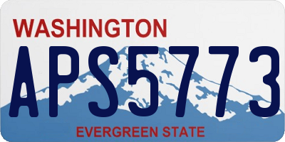 WA license plate APS5773
