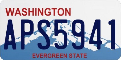 WA license plate APS5941