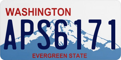 WA license plate APS6171